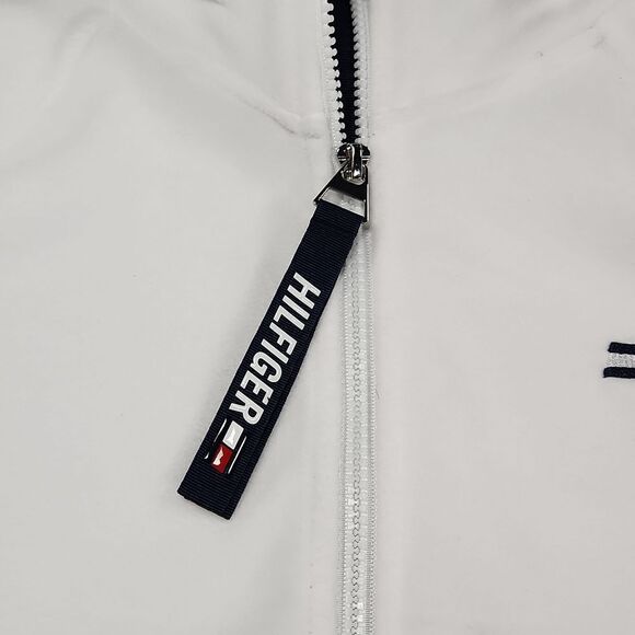🔥NWT Tommy Hilfiger Sport Ivory Zippered Fleece Jacket Large - Picture 7 of 13